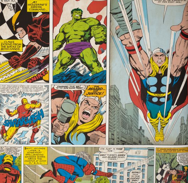 Papel pintado Super Héroes Marvel 4